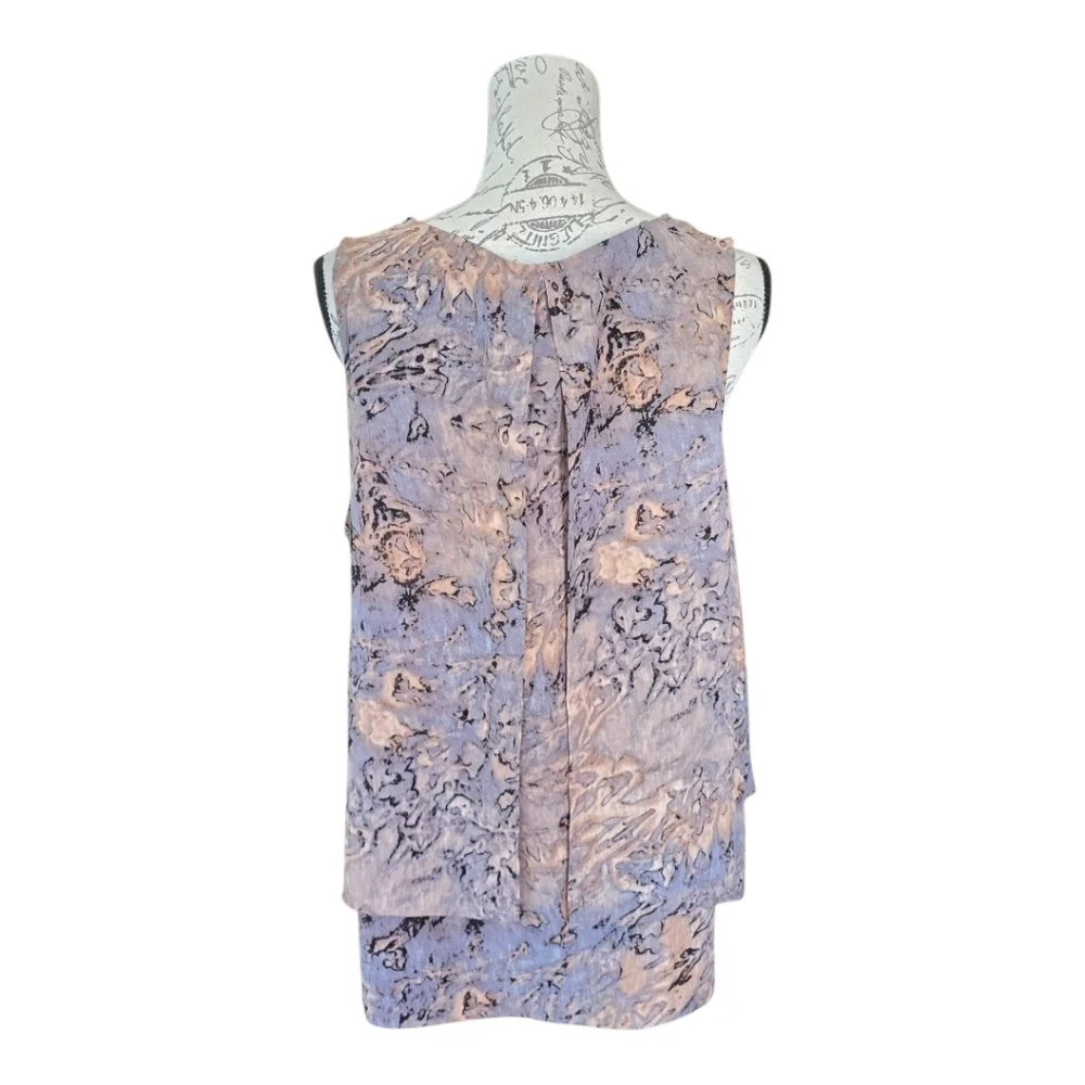 Juicy Couture Lavender Gray Bead Embellished Sleeveless Blouse XL - Picture 5 of 7